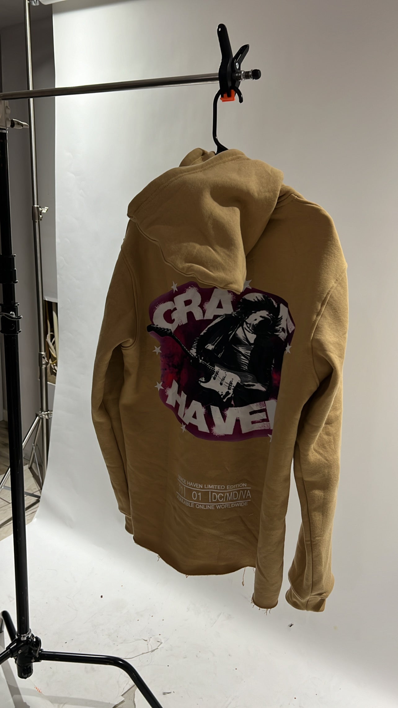 "Star Redemption" Beige Hoodie