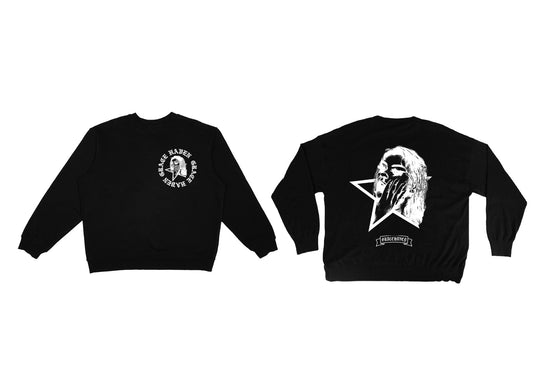 GraceHaven "Star Supremacy" Black Crew Neck